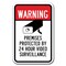 Signmission Safety Sign, 12 in Height, Aluminum, Video Surv - Warn Premi A-1218 Video Surv - Warn Premi - alternate 1